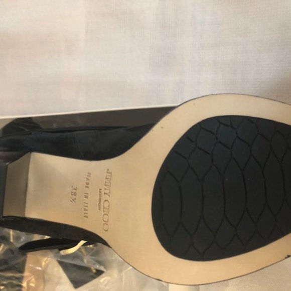 Jimmy Choo Suede/Nappa Black ankle boots **FIRM** - Picture 6 of 11